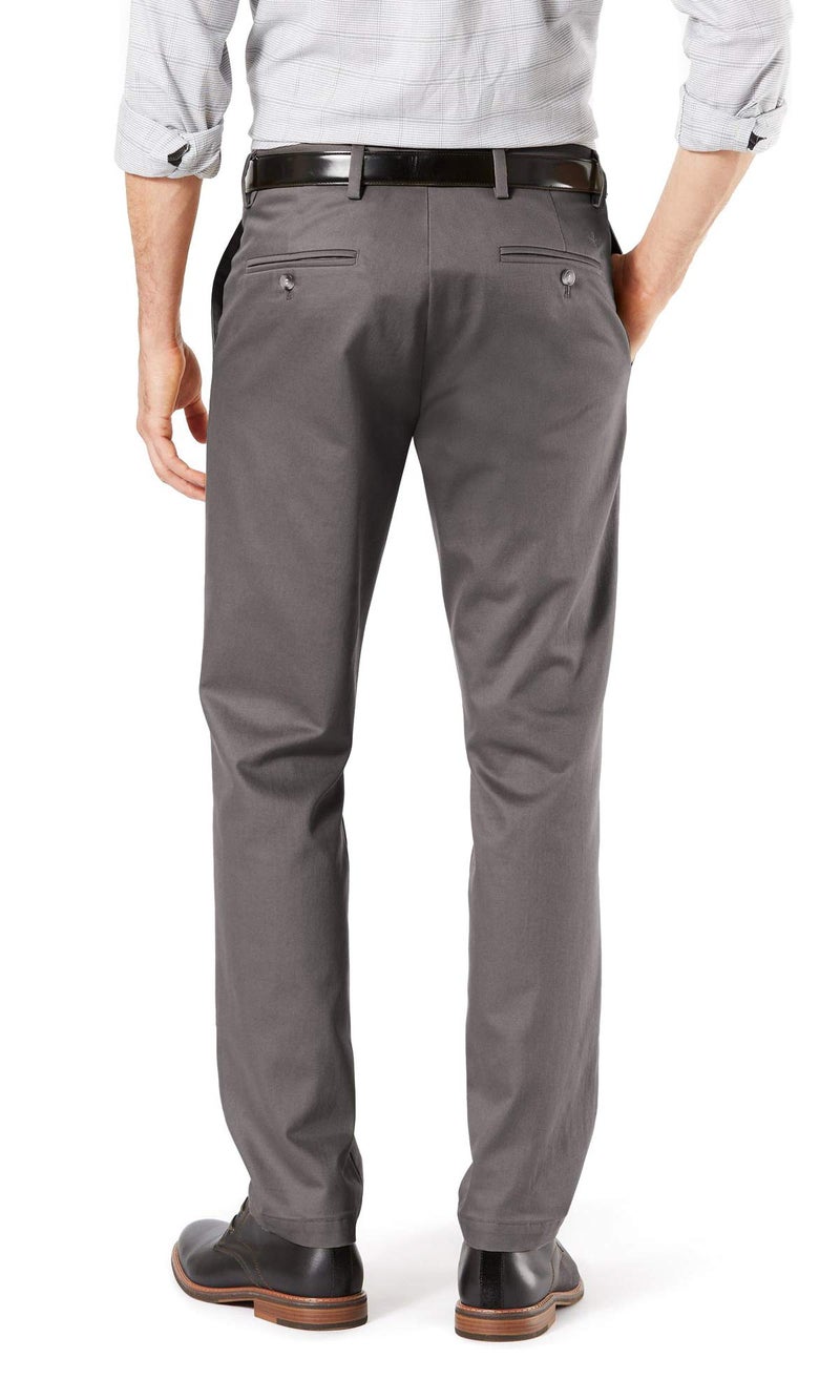 DockersÂ® Men's Slim Fit Signature Khaki Lux Cotton Stretch Pants, Magnet, 34W x 34L - Image 3